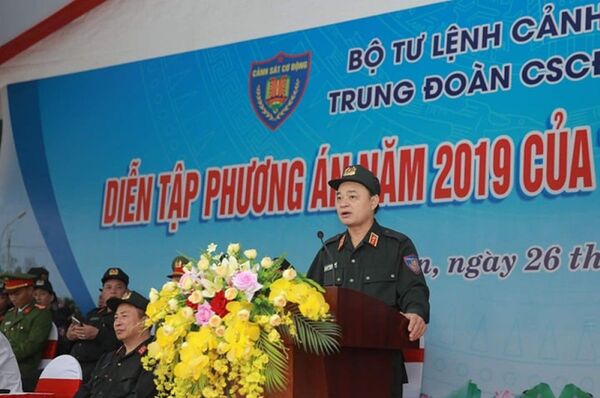 Hơn 1.000 CBCS Trung đoàn Cảnh sát cơ động tham gia cuộc diễn tập khí công - Sputnik Việt Nam