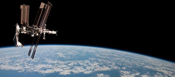 ISS trong vũ trụ trên nền Trái Đất - Sputnik Việt Nam