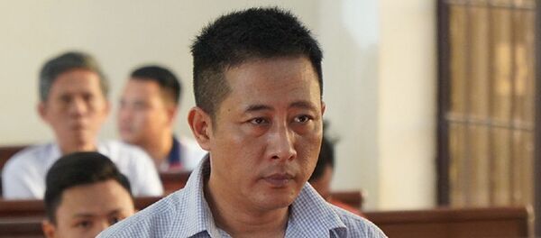 Nguyễn Tấn Phước, cựu CSGT Đồng Nai, tại tòa sáng 29/11. - Sputnik Việt Nam