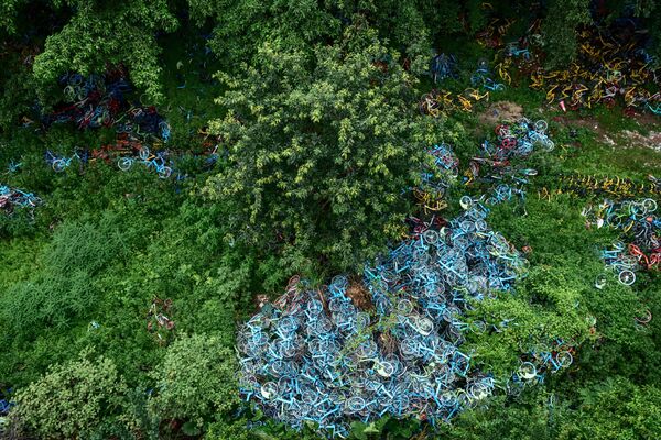 Làm thế nào một nhiếp ảnh gia Trung Quốc dọn sạch thành phố khỏi bãi rác xe đạp - Sputnik Việt Nam