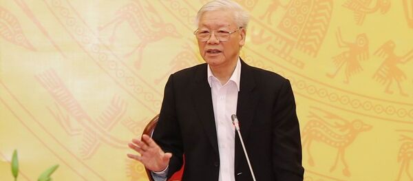  Tổng Bí thư, Chủ tịch nước Nguyễn Phú Trọng phát biểu tại Hội nghị - Sputnik Việt Nam