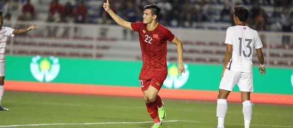 Tiến Linh (22) mở tỷ số cho U22 Việt Nam - Sputnik Việt Nam