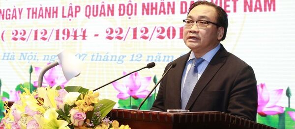 Bí thư Thành uỷ Hà Nội Hoàng Trung Hải phát biểu Bí thư Thành uỷ Hà Nội Hoàng Trung Hải phát biểu - Sputnik Việt Nam