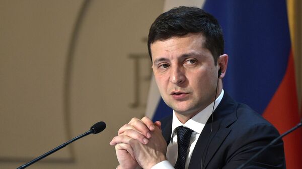 Vladimir Zelensky  (Bộ tứ Normandy 09/12/19) - Sputnik Việt Nam