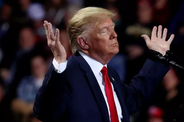 Tổng thống Donald Trump trong chiến dịch bầu cử ở Battle Creek, Michigan, Hoa Kỳ Tổng thống Donald Trump trong chiến dịch bầu cử ở Battle Creek, Michigan, Hoa Kỳ - Sputnik Việt Nam