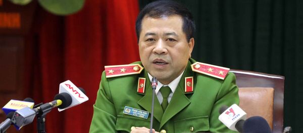  Trung tướng Phạm Văn Các, Cục trưởng Cục Cảnh sát điều tra tội phạm về ma túy thông tin cho phóng viên báo chí - Sputnik Việt Nam