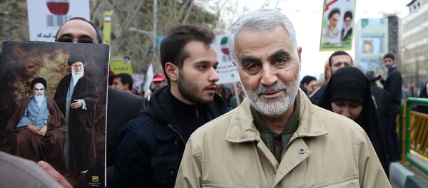 Tướng Qasem Soleimani, người đứng đầu lực lượng đặc biệt Quds của Quân đoàn Vệ binh Cách mạng Hồi giáo (thành phần của lực lượng vũ trang Iran). - Sputnik Việt Nam