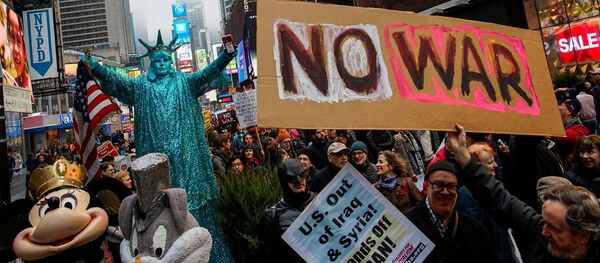 Cuộc biểu tình phản chiến ở New York - Sputnik Việt Nam