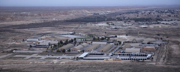 This aerial photo taken from a helicopter shows Ain al-Asad air base in the western Anbar desert, Iraq, Sunday, Dec. 29, 2019. - Sputnik Việt Nam
