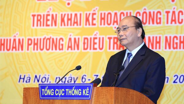 Thủ tướng Nguyễn Xuân Phúc phát biểu chỉ đạo hội nghị - Sputnik Việt Nam