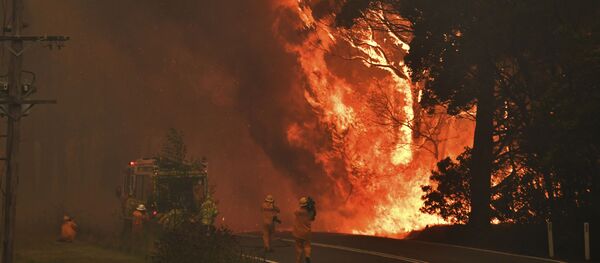 Lính cứu hỏa gần thành phố Bilpin của Úc - Sputnik Việt Nam