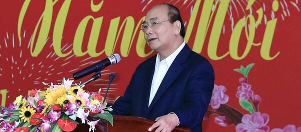 Thủ tướng Nguyễn Xuân Phúc phát biểu tại buổi gặp mặt - Sputnik Việt Nam