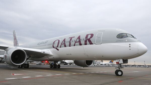 Máy bay Airbus A350 của hãng hàng không Qatar Airways - Sputnik Việt Nam