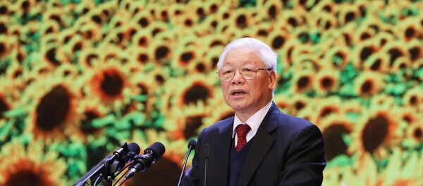 Tổng Bí thư, Chủ tịch nước Nguyễn Phú Trọng đọc Diễn văn tại Lễ kỷ niệm. Tổng Bí thư, Chủ tịch nước Nguyễn Phú Trọng đọc Diễn văn tại Lễ kỷ niệm. - Sputnik Việt Nam