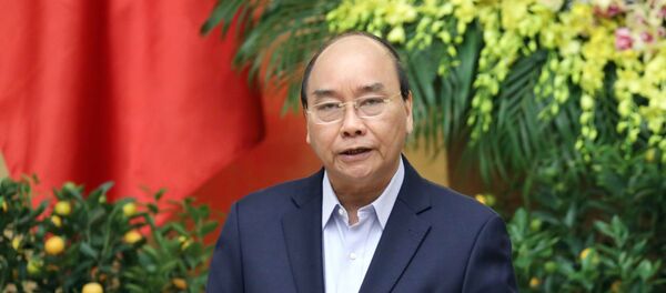 Trong ảnh: Thủ tướng Nguyễn Xuân Phúc phát biểu khai mạc phiên họp. Trong ảnh: Thủ tướng Nguyễn Xuân Phúc phát biểu khai mạc phiên họp. - Sputnik Việt Nam