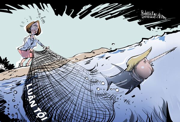 Trump yêu cầu Pelosi đừng sử dụng đức tin để biện minh cho hành động của mình - Sputnik Việt Nam