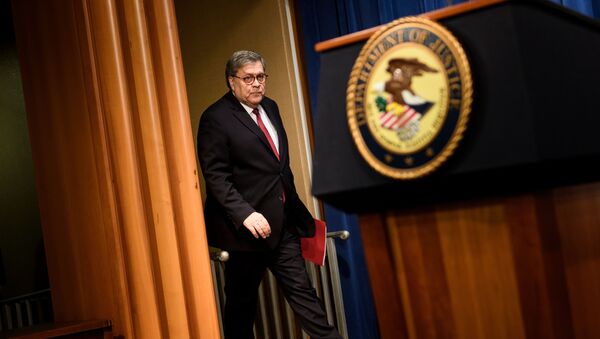 Bộ trưởng Tư pháp Hoa Kỳ William Barr  - Sputnik Việt Nam