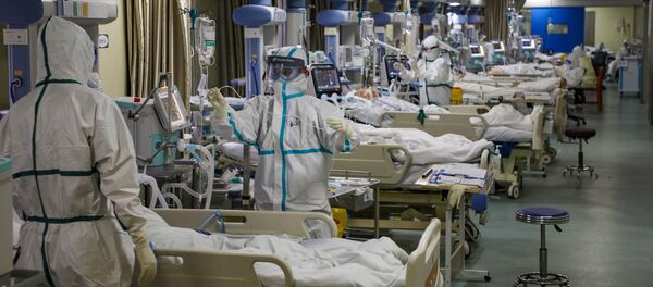 Bệnh nhân nhiễm coronavirus tại một bệnh viện ở Vũ Hán - Sputnik Việt Nam