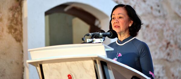 Đồng chí Trương Thị Mai phát biểu khai mạc Hội chợ Sách quốc tế La Habana lần thứ 29 – sự kiện trong đó Việt Nam là quốc gia khách mời danh dự - Sputnik Việt Nam