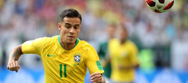 Сầu thủ bóng đá người Brasil Philippe Coutinho Сầu thủ bóng đá người Brasil Philippe Coutinho - Sputnik Việt Nam