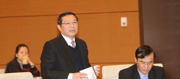 Bí thư Tỉnh ủy tỉnh Cao Bằng Lại Xuân Môn phát biểu. Bí thư Tỉnh ủy tỉnh Cao Bằng Lại Xuân Môn phát biểu. - Sputnik Việt Nam