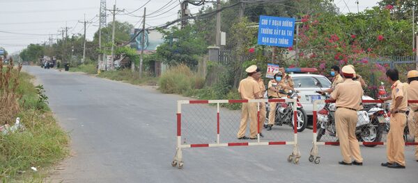 Đến sáng 14/2, lực lượng chức năng vẫn phong tỏa hiện trường. - Sputnik Việt Nam