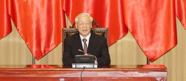 Tổng Bí thư, Chủ tịch nước Nguyễn Phú Trọng phát biểu chúc mừng các Đại sứ nhân dịp nhận nhiệm kỳ công tác tại Việt Nam. Tổng Bí thư, Chủ tịch nước Nguyễn Phú Trọng phát biểu chúc mừng các Đại sứ nhân dịp nhận nhiệm kỳ công tác tại Việt Nam. - Sputnik Việt Nam