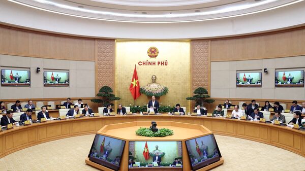 Thủ tướng Nguyễn Xuân Phúc chủ trì phiên họp Chính phủ thường kỳ tháng 2 năm 2020. Thủ tướng Nguyễn Xuân Phúc chủ trì phiên họp Chính phủ thường kỳ tháng 2 năm 2020. - Sputnik Việt Nam