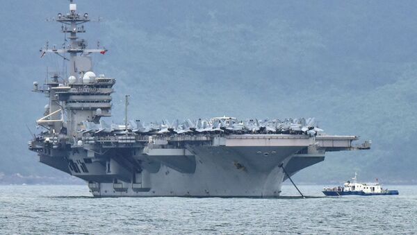 Tàu sân bay USS Theodore Roosevelt của Mỹ đã cập cảng Đà Nẵng - Sputnik Việt Nam