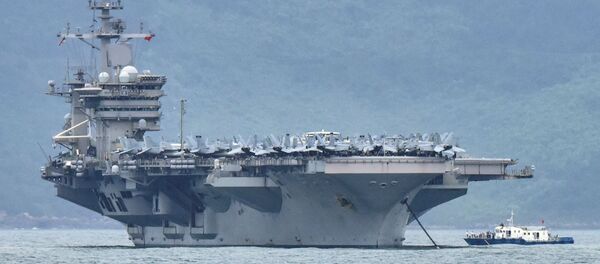 Tàu sân bay USS Theodore Roosevelt của Mỹ đã cập cảng Đà Nẵng Tàu sân bay USS Theodore Roosevelt của Mỹ đã cập cảng Đà Nẵng - Sputnik Việt Nam