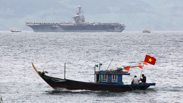 Tàu sân bay USS Theodore Roosevelt của Mỹ đã cập cảng Đà Nẵng - Sputnik Việt Nam