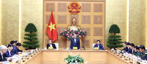 Thủ tướng Nguyễn Xuân Phúc phát biểu ý kiến. Thủ tướng Nguyễn Xuân Phúc phát biểu ý kiến. - Sputnik Việt Nam