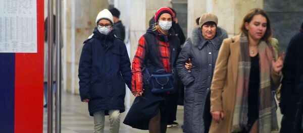 Hành khách của tàu điện ngầm Moskva. - Sputnik Việt Nam