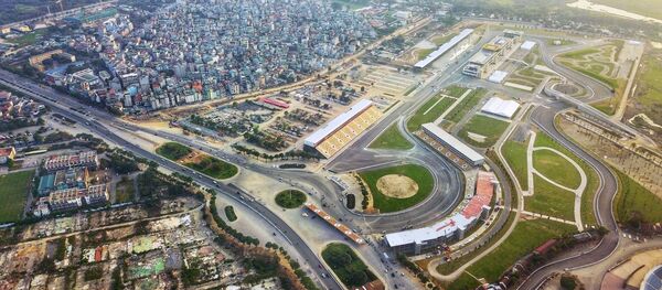 Toàn cảnh trường đua F1 tại Hà Nội. - Sputnik Việt Nam