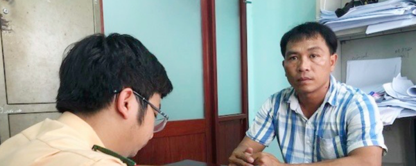 Tài xế Huỳnh Ngọc Thu tại cơ quan điều tra. - Sputnik Việt Nam