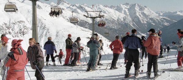 Khu trượt tuyết núi ở Áo Khu trượt tuyết núi ở Áo - Sputnik Việt Nam