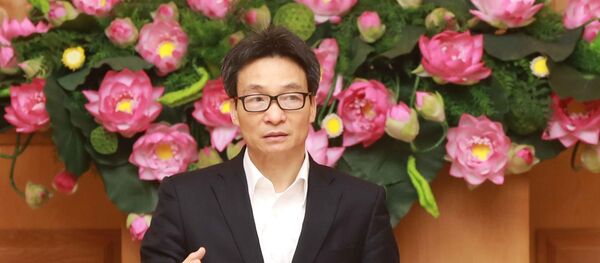 Phó Thủ tướng Chính phủ Vũ Đức Đam, Trưởng Ban Chỉ đạo Quốc gia phòng, chống dịch bệnh viêm đường hô hấp do chủng mới của virus Corona (COVID-19) gây ra phát biểu chỉ đạo cuộc họp. - Sputnik Việt Nam