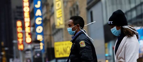 Người đeo mặt nạ ở Mỹ - Sputnik Việt Nam