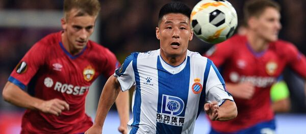 Cầu thủ Hispaniola tại Lei trong trận đấu vòng bảng UEFA Europa League mùa giải 2019/20 - Sputnik Việt Nam