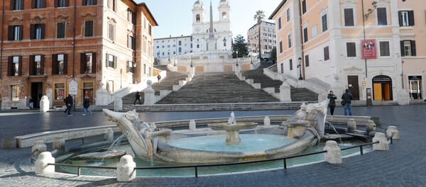 Bậc thang Tây Ban Nha ở Rome. Bậc thang Tây Ban Nha ở Rome. - Sputnik Việt Nam
