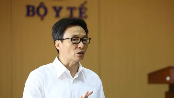 Phó Thủ tướng Vũ Đức Đam, Trưởng Ban chỉ đạo phát biểu. - Sputnik Việt Nam