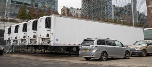 Phòng lạnh đễ lưu giữ xác ở New York - Sputnik Việt Nam