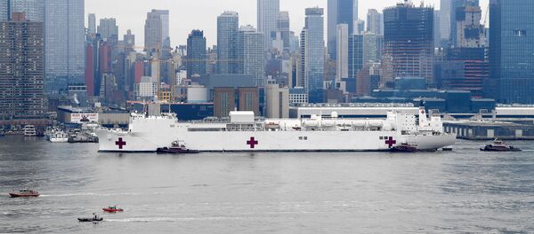 Bệnh viện nổi của Hải quân Hoa Kỳ tại New York. Bệnh viện nổi của Hải quân Hoa Kỳ tại New York. - Sputnik Việt Nam