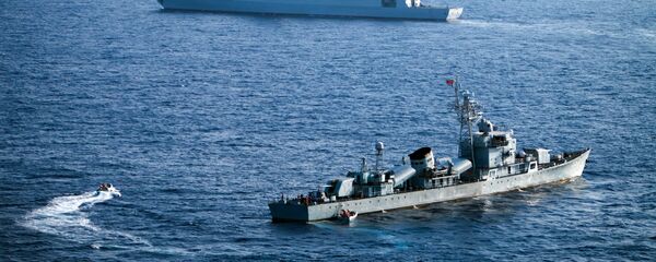 Tàu của Hải quân Trung Quốc trong cuộc tập trận ở Biển Đông Tàu của Hải quân Trung Quốc trong cuộc tập trận ở Biển Đông - Sputnik Việt Nam