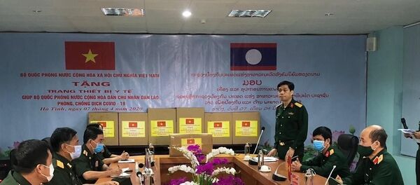 Quang cảnh lễ bàn giao.  - Sputnik Việt Nam