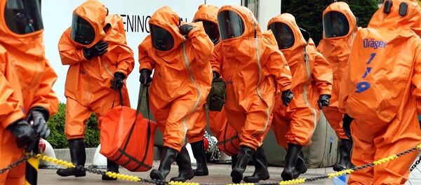 Các nhân viên của đơn vị phòng thủ hóa học sinh học của Hàn Quốc - Sputnik Việt Nam