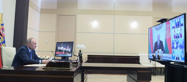 Tổng thống Nga Vladimir Putin tham gia cuộc họp của các nhà lãnh đạo EAEU Tổng thống Nga Vladimir Putin tham gia cuộc họp của các nhà lãnh đạo EAEU - Sputnik Việt Nam