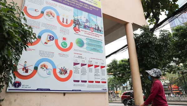 Ấn phẩm thông tin đồ họa của Thông tấn xã Việt Nam góp phần tuyên truyền mạnh mẽ tới người dân thực hiện tốt công tác phòng, chống dịch.