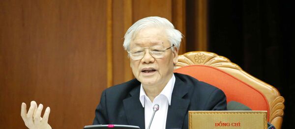 Tổng Bí thư, Chủ tịch nước Nguyễn Phú Trọng phát biểu chỉ đạo Hội nghị. - Sputnik Việt Nam