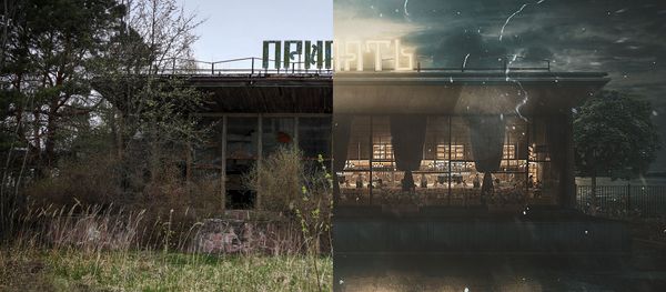 Thành phố Pripyat sau vụ tai nạn tại nhà máy điện hạt nhân Chernobyl, và trong trí tưởng tượng của nghệ sĩ nếu không xảy ra thảm họa Thành phố Pripyat sau vụ tai nạn tại nhà máy điện hạt nhân Chernobyl, và trong trí tưởng tượng của nghệ sĩ nếu không xảy ra thảm họa - Sputnik Việt Nam